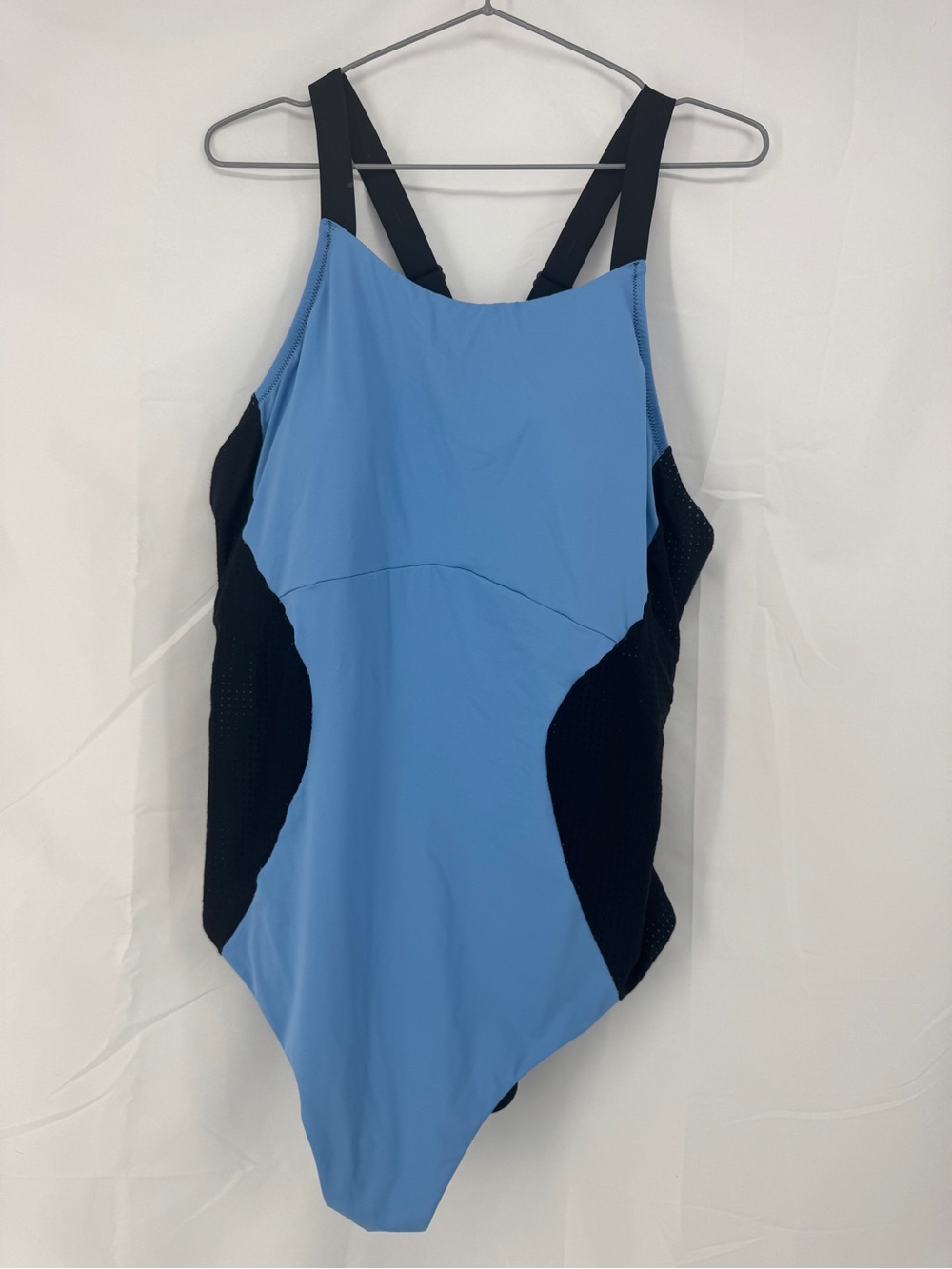 Speedo Light Blue & Black One-Piece Performance Swimsuit 0177